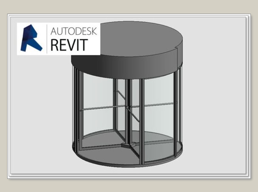 revolving Door record K 41 – curtain wall panel