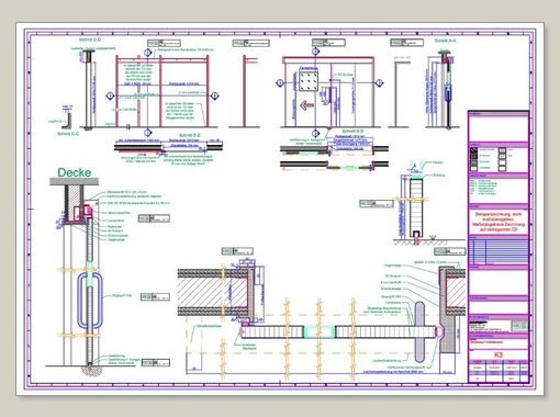 KOS Werkplanung K3 mit Einlaufzarge